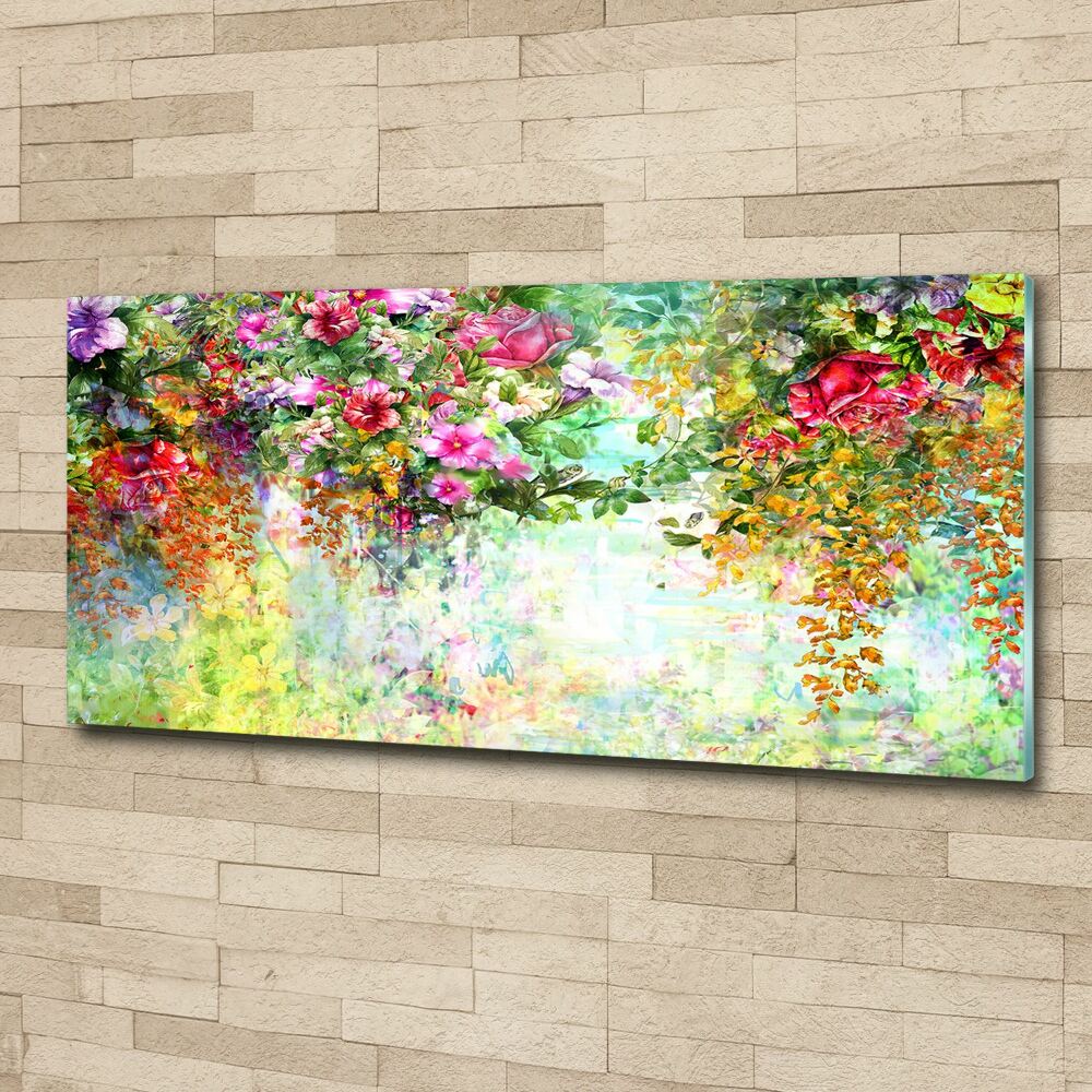 Foto obraz akrylový na stěnu Barevné květiny