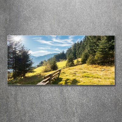 Foto obraz akryl do obýváku Podzim v horách