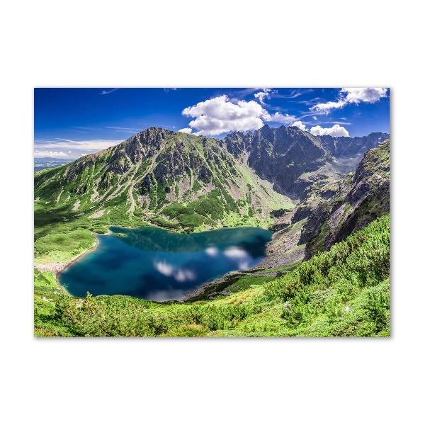 Foto obraz akrylový na stěnu Černé jezero Tatry