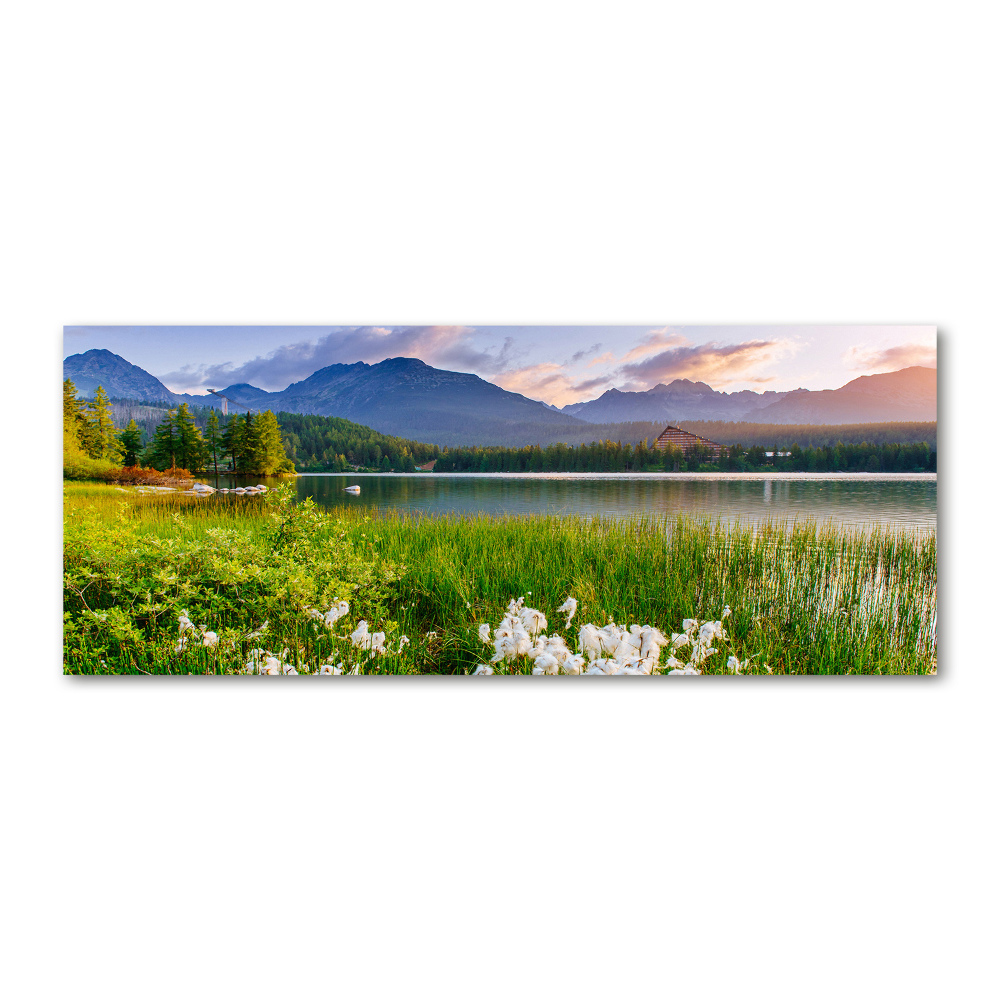 Moderní akrylový fotoobraz Jezero v horách
