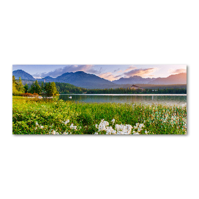 Moderní akrylový fotoobraz Jezero v horách