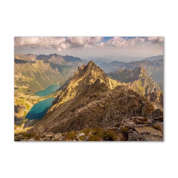 Moderní akrylový fotoobraz Mořské oko Tatry