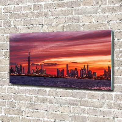 Foto obraz akrylový na stěnu Západ slunce Dubaj
