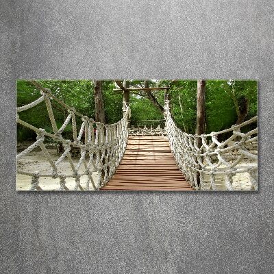 Foto obraz akrylový Lanový most