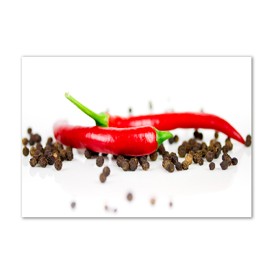 Foto obraz akrylový Chilli a pepř