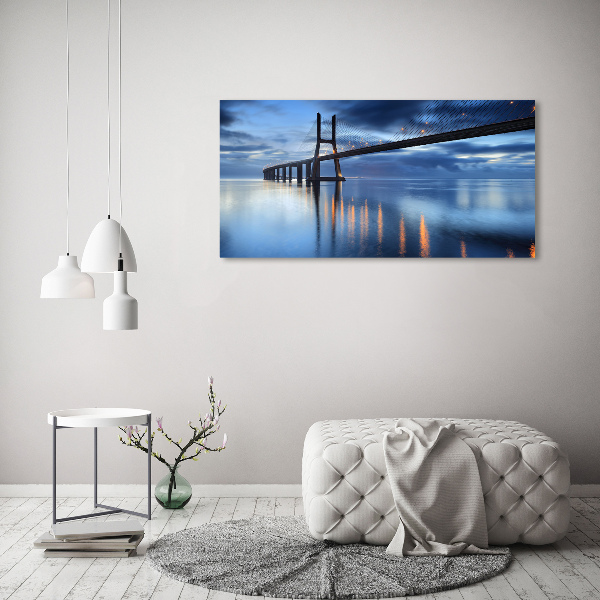 Foto obraz akrylový Osvětlený most
