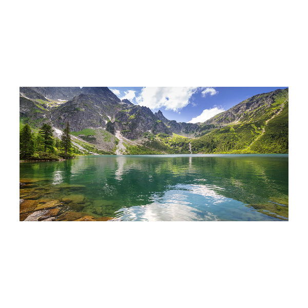 Foto obraz akrylové sklo Mořské oko Tatry