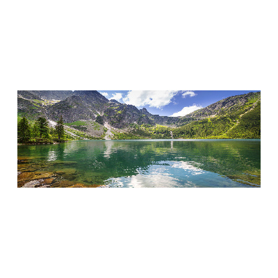 Foto obraz akrylové sklo Mořské oko Tatry