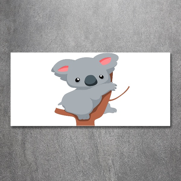 Foto obraz akrylový Koala na stromě