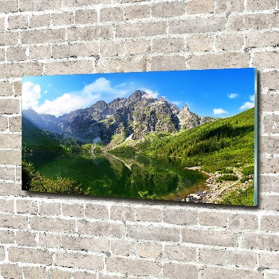 Foto obraz akryl do obýváku Mořské oko Tatry