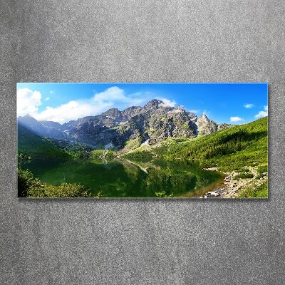 Foto obraz akryl do obýváku Mořské oko Tatry