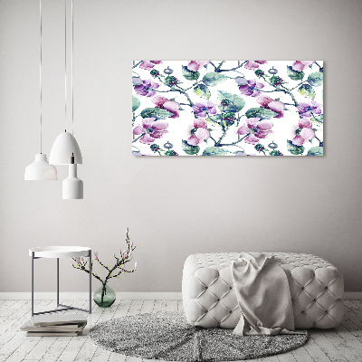 Foto obraz akrylový na stěnu Květiny ostružiny