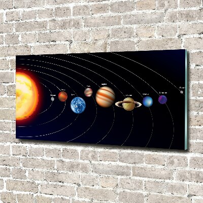Foto obraz akryl do obýváku Sluneční soustava