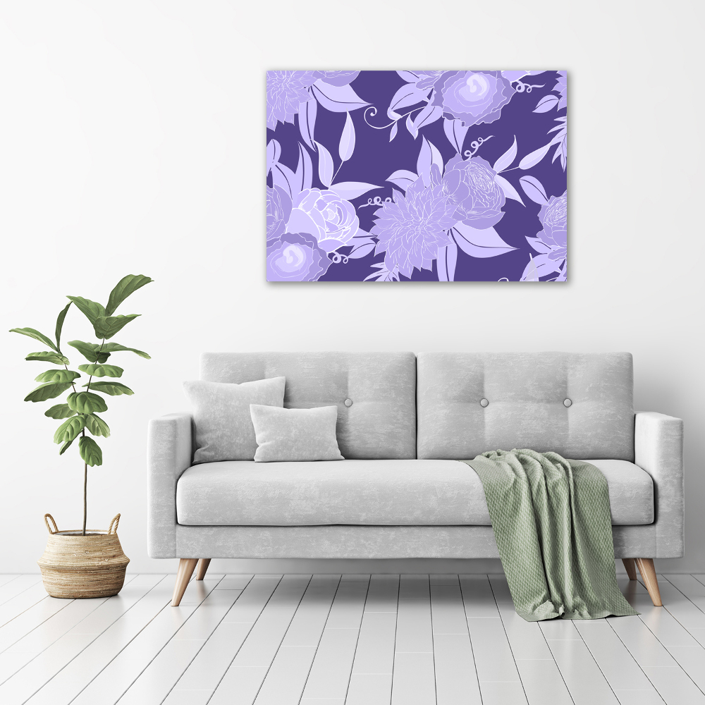 Foto obraz akrylový na stěnu Květinový vzor