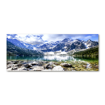 Foto obraz akryl do obýváku Mořské oko Tatry