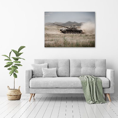 Foto obraz akryl do obýváku Tank na poušti