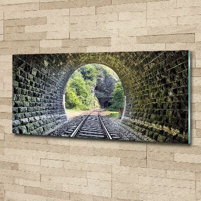 Foto obraz akrylový Železniční tunel