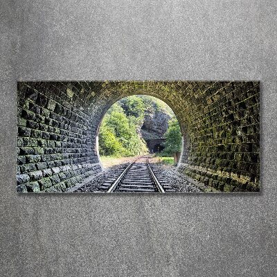 Foto obraz akrylový Železniční tunel