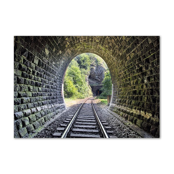 Foto obraz akrylový Železniční tunel