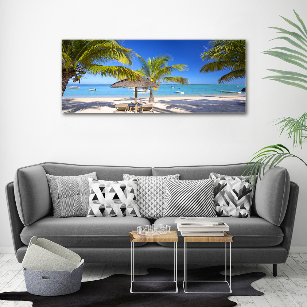 Foto obraz akrylový na stěnu Pláž Mauritius
