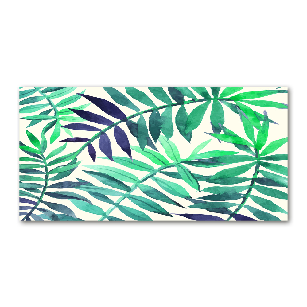 Moderní foto-obraz akryl na stěnu Tropické listí