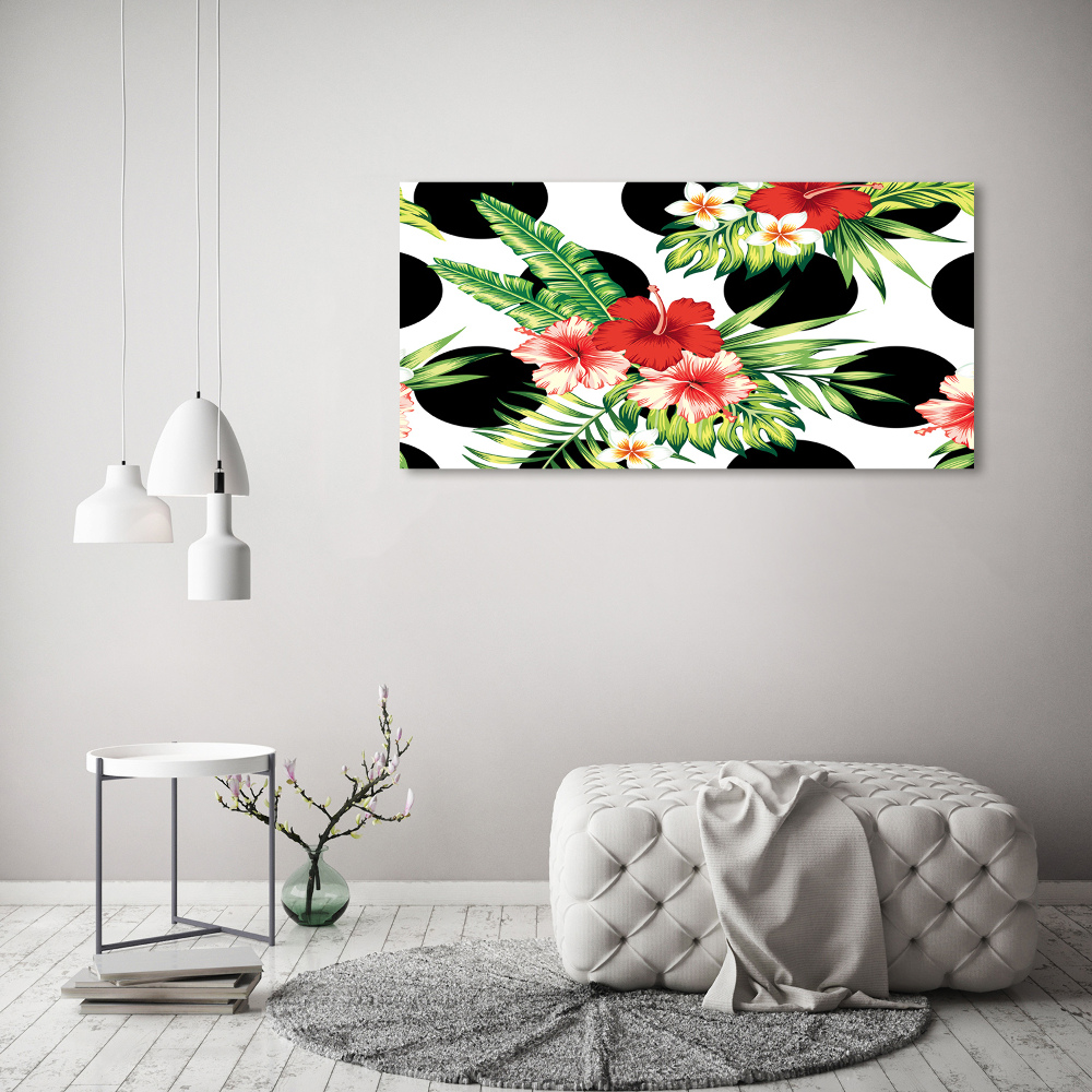 Foto obraz akrylový na stěnu Havajské květiny