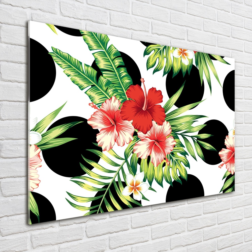 Foto obraz akrylový na stěnu Havajské květiny