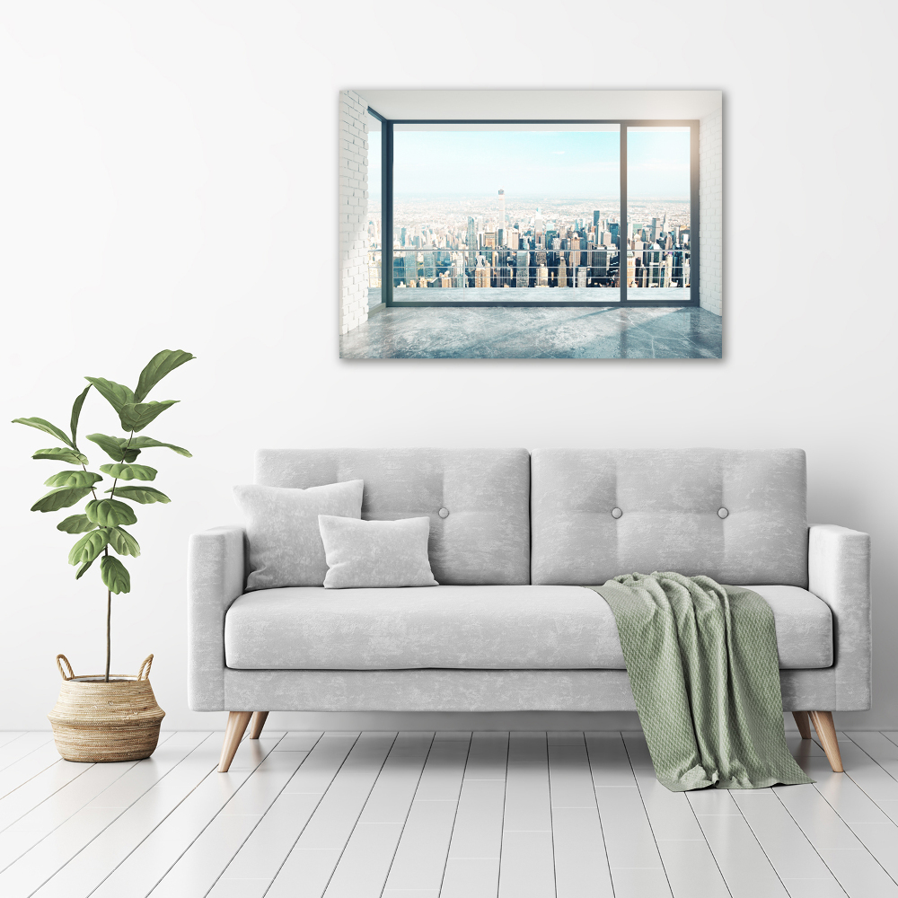 Foto obraz akryl do obýváku Pohled na město