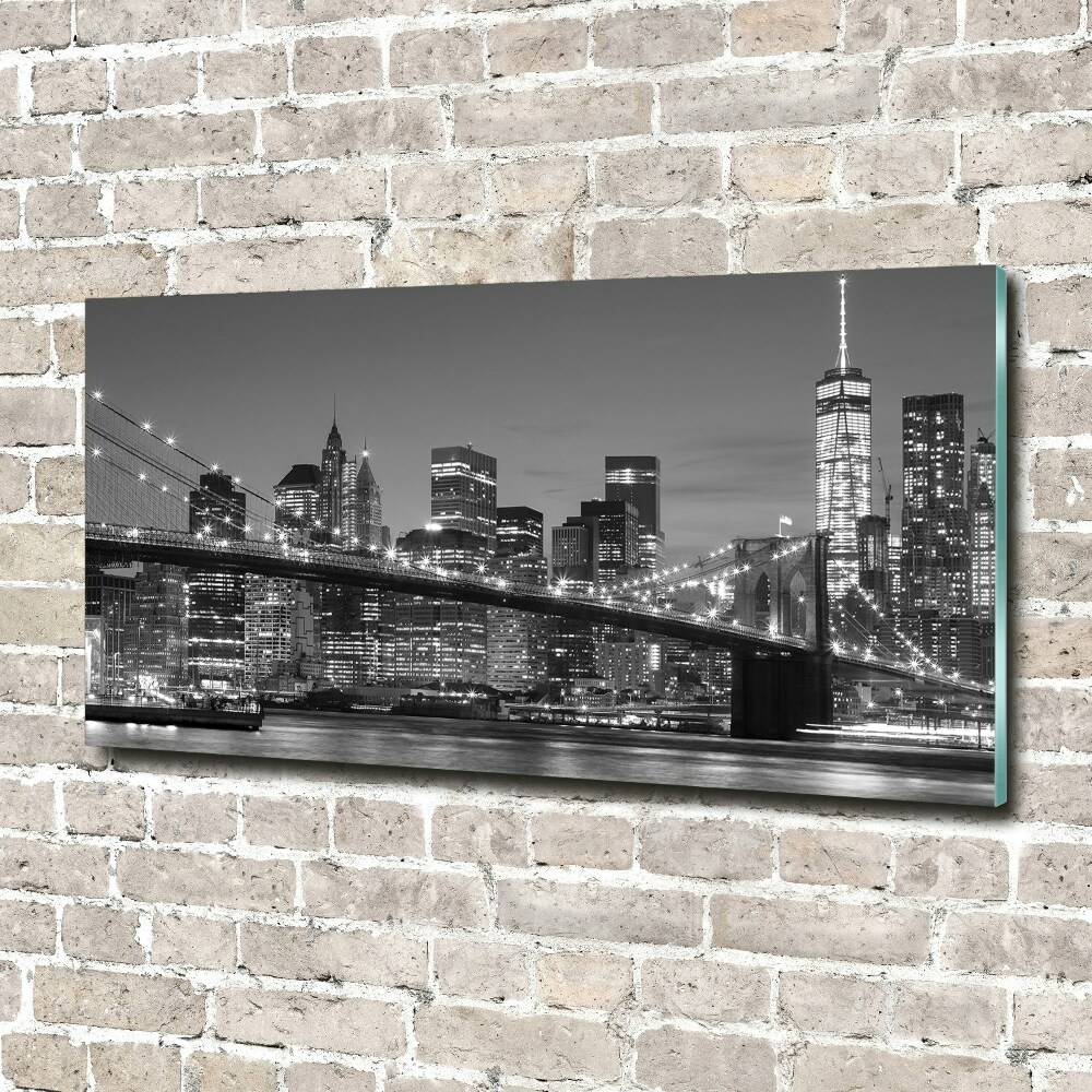 Foto obraz akrylový na stěnu Manhattan noc