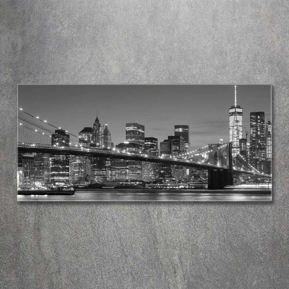 Foto obraz akrylový na stěnu Manhattan noc