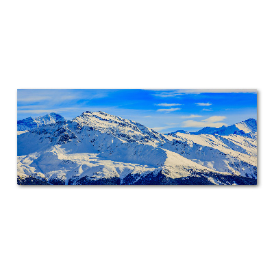 Moderní obraz fotografie na akrylu Alpy zima