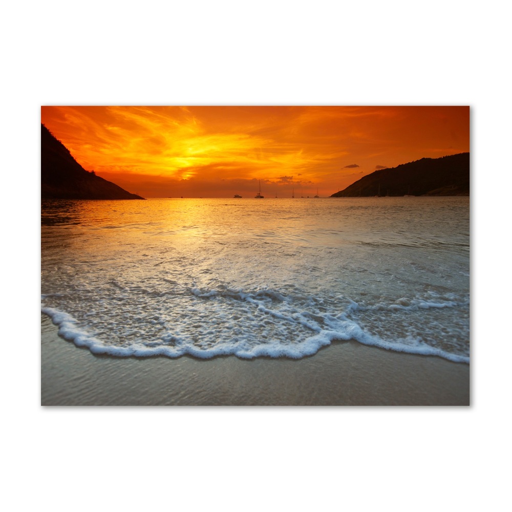 Foto obraz akrylové sklo Západ slunce moře