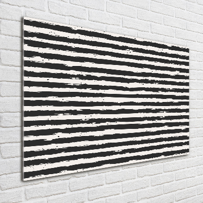 Moderní obraz fotografie na akrylu Černobílé pásky