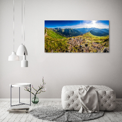 Foto obraz akryl do obýváku Horská panorama