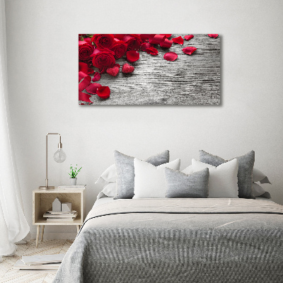 Foto obraz akryl svislý do obýváku Červené růže