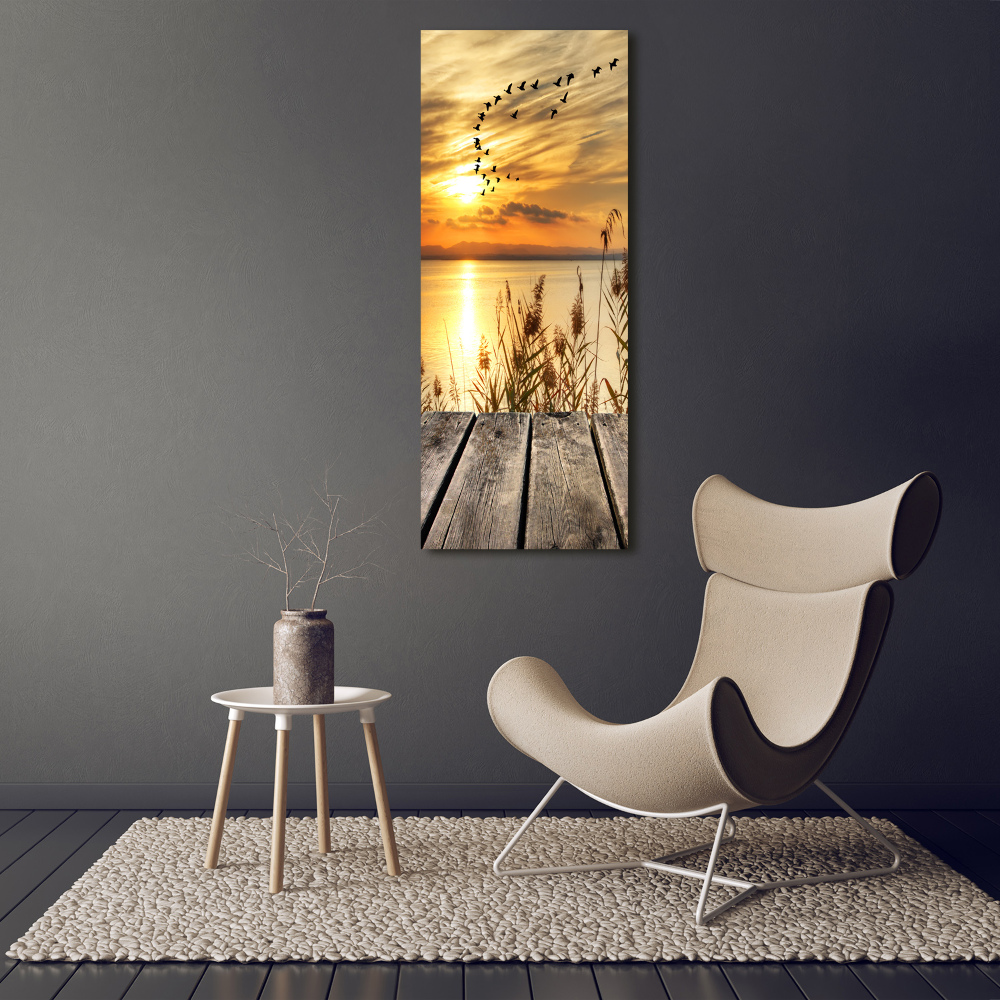 Foto obraz akrylový do obýváku vertikální Západ slunce