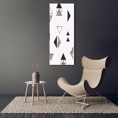 Moderní akrylový fotoobraz vertikální Trojúhelníky pozadí
