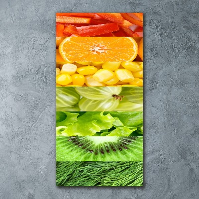 Foto obraz akrylové sklo vertikální Ovoce a zelenina