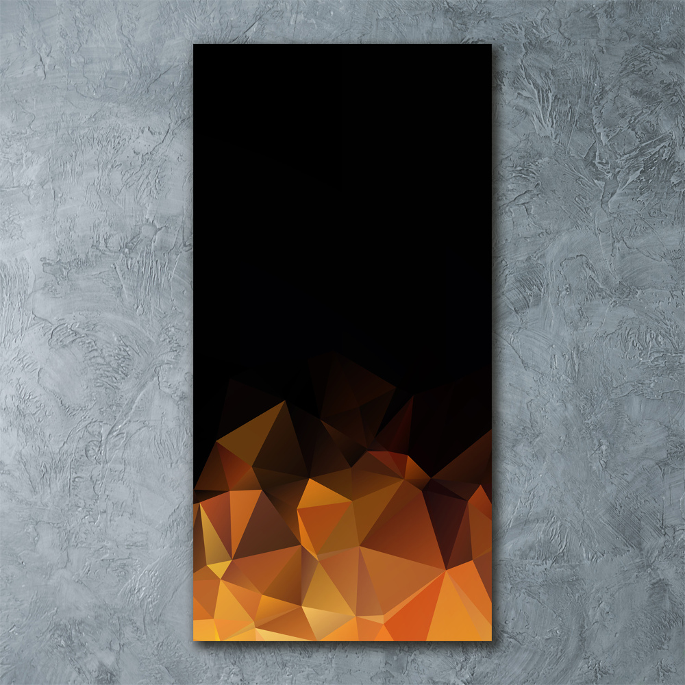 Foto obraz akrylový vertikální Abstrakce trojúhelníky