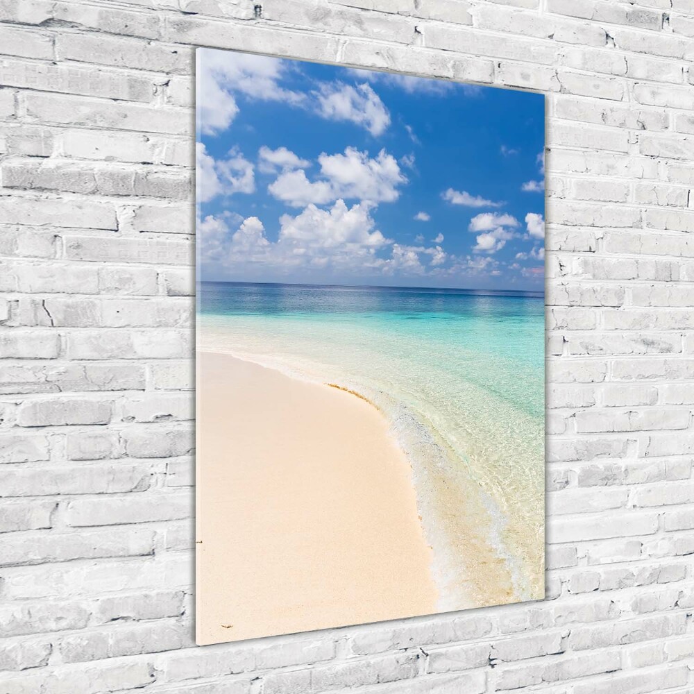 Foto obraz akryl do obýváku vertikální Pláž Maledivy