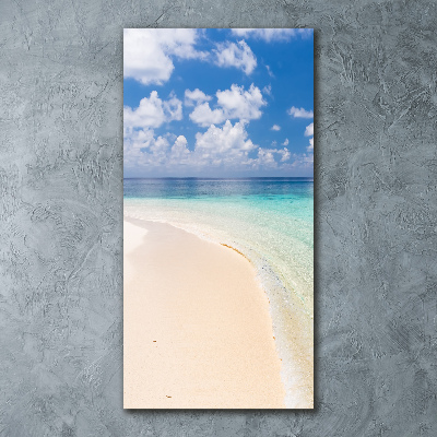 Foto obraz akryl do obýváku vertikální Pláž Maledivy