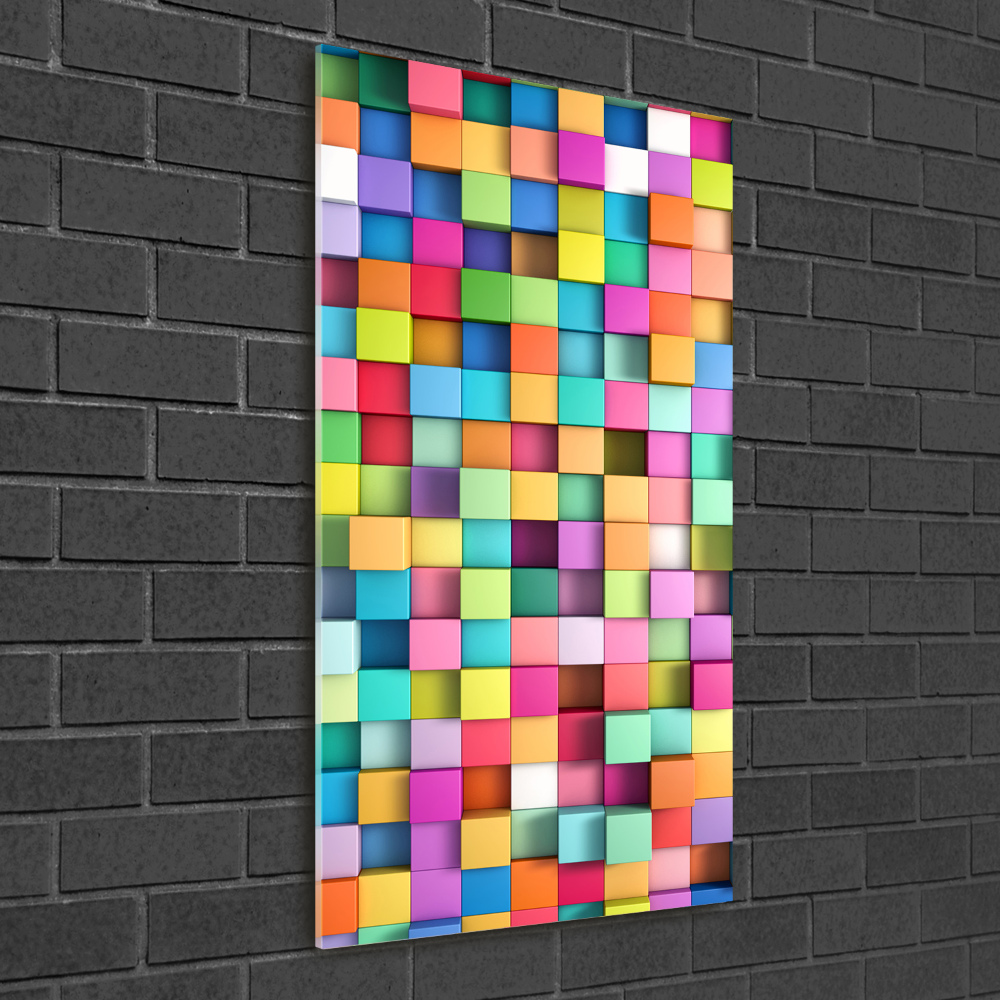 Foto obraz akrylový vertikální Abstrakce čtverce