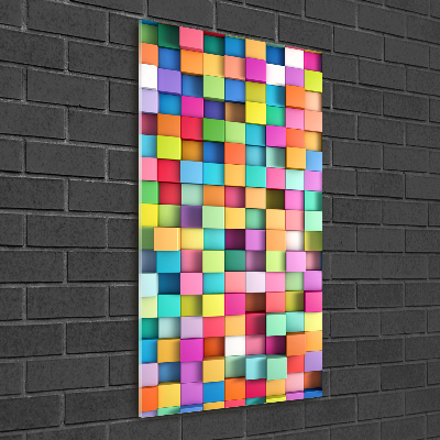 Foto obraz akrylový vertikální Abstrakce čtverce