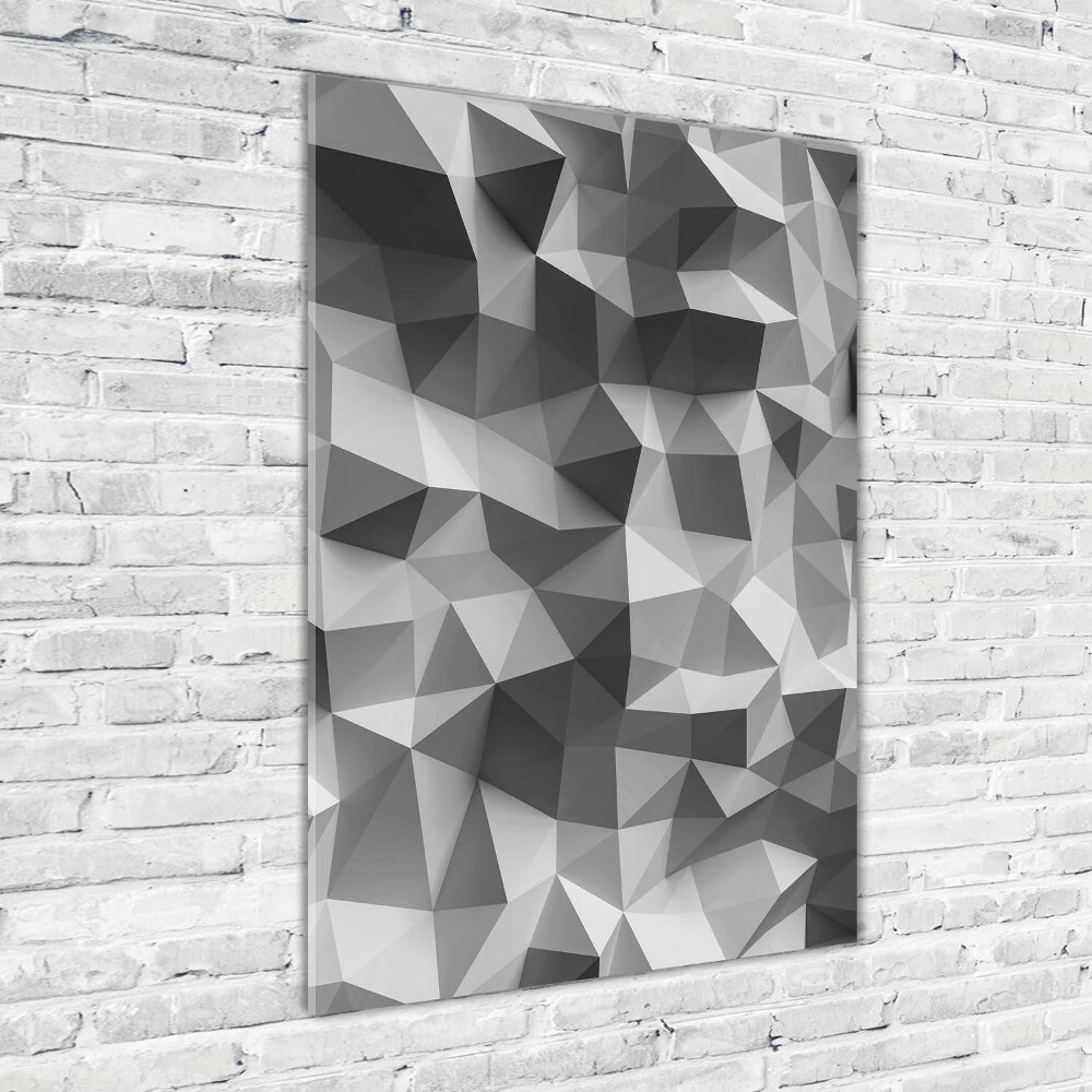 Foto obraz akrylový vertikální Abstrakce trojúhelníky