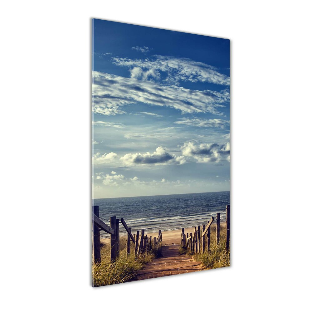 Foto obraz akrylové sklo vertikální Stezka na pláž