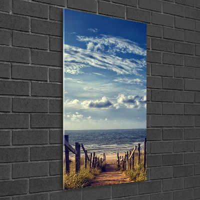 Foto obraz akrylové sklo vertikální Stezka na pláž