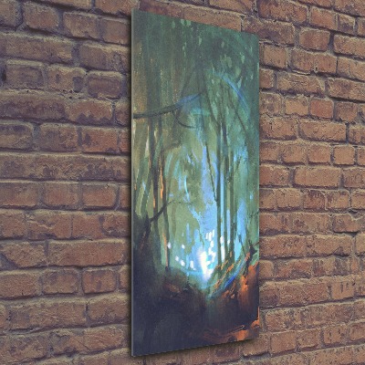 Foto obraz akrylový do obýváku vertikální Mytický les