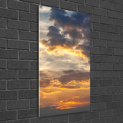 Foto obraz akrylový vertikální Západ slunce nebe