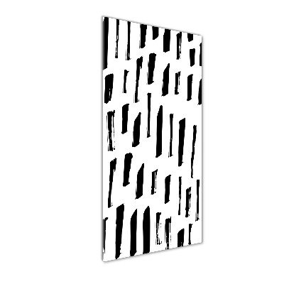 Foto obraz akrylový vertikální Černo-bílá fleky