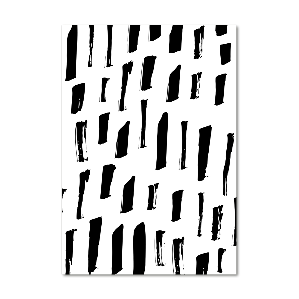 Foto obraz akrylový vertikální Černo-bílá fleky